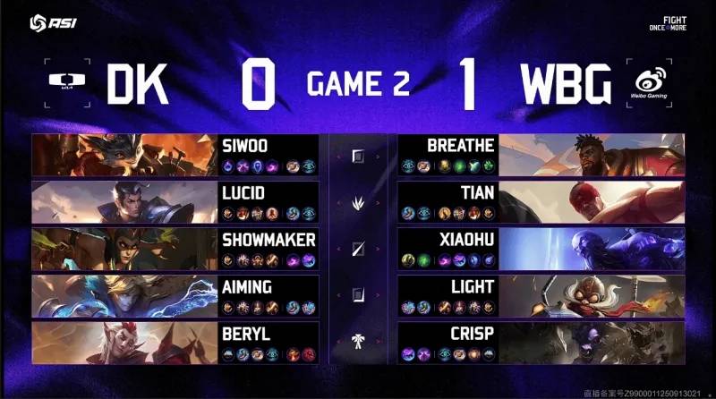 LOL亞(yà)洲(zhōu)邀请赛2:0爆冷击败DK，WBG真外战内行？