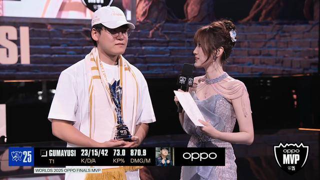 S15全球总决賽(sài)：T1夺得S15冠軍(jūn)，Gumayusi斩获全球总决賽(sài)FMVP