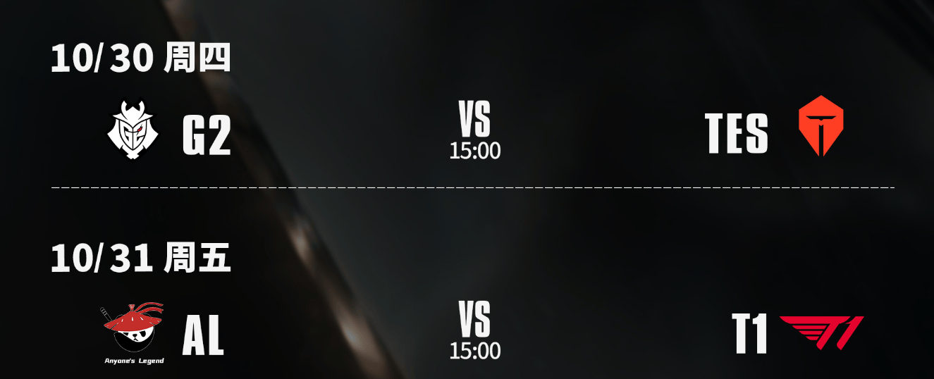 S15八强赛：AL能否(fǒu)打破LPL魔(mó)咒？TES大战G2