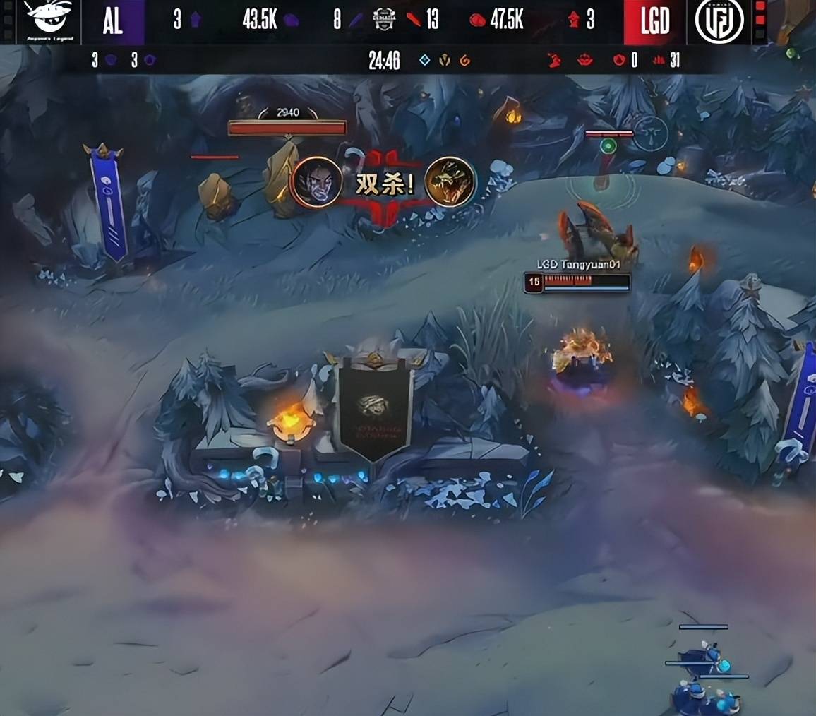 LGD零(líng)封AL晋级德杯半决赛，汤圆超神带飞，解说：圆神在游龙